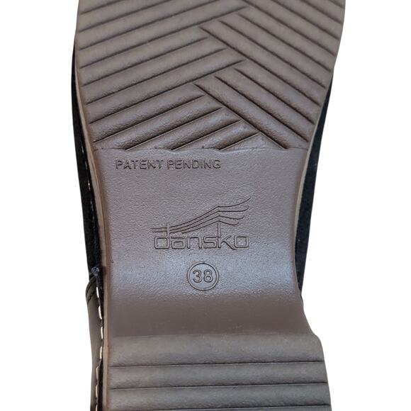 Dansko Black Women's Mules with Brown Sole - Picture 8 of 12